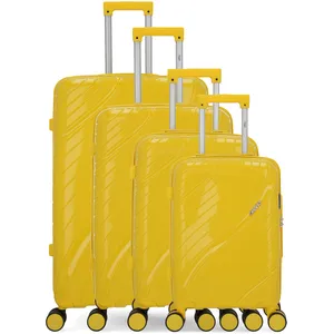 Obago - 4 Valises Rigides Lyra-M Jaunes OS pas cher