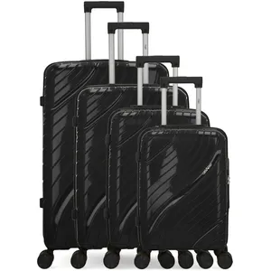 Obago - 4 Valises Rigides Lyra-M Noires OS pas cher