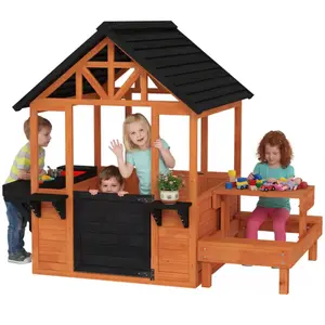 Comparateur de prix : Cabane Enfant Extérieur - Aiyaplay - Table, Bancs, Évier, Porte, Fenêt...