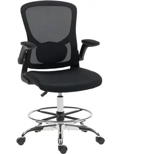 HOMCOM Chaise bureau ergonomique, chaise de dessin, support lombaire 4... pas cher