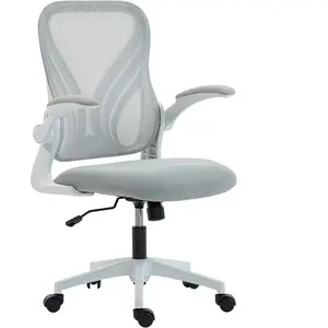 HOMCOM Chaise bureau ergonomique, fauteuil de bureau maille, dossier r... pas cher