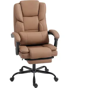 HOMCOM Chaise bureau ergonomique, fauteuil de bureau avec dossier incl... pas cher