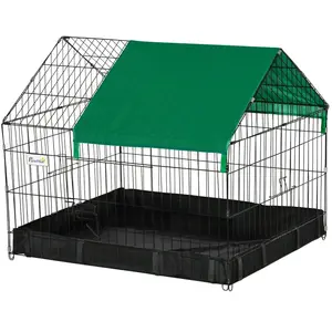 PawHut Cage enclos lapins petits animaux rongeurs Intérieur ou Extérie... pas cher