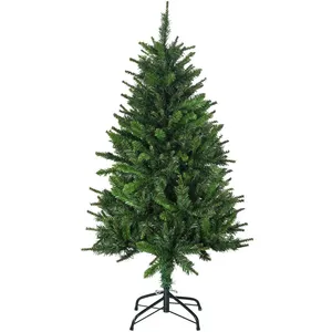 HOMCOM Sapin de Noël artificiel 310 branches support acier H. 120 cm vert pas cher