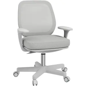 Vinsetto Chaise de bureau tissu mesh hauteur réglable pivotante 360° a... pas cher