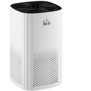 HOMCOM Purificateur d'air avec filtres 3 couches HEPA, Ioniseur, 4 vit... pas cher