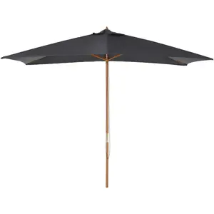 Comparateur de prix : Outsunny Parasol droit rectangulaire de jardin grande taille dim. 3L x 2l x 2,5H m anthracite