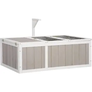 PawHut Maison enclos cage pour petit animal tortue avec 2 espaces dim....