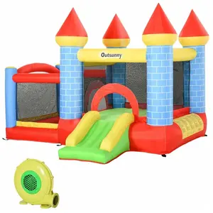 Comparateur de prix : Château gonflable enfant - Outsunny - toboggan, trampoline, piscine, p...