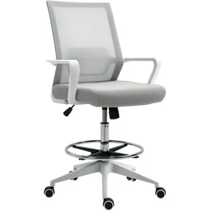 HOMCOM Vinsetto Fauteuil de bureau chaise de bureau assise haute régla... pas cher