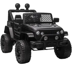 Comparateur de prix : Voiture électrique enfant 4x4 HOMCOM - Noir - 100x64x71cm - Effets lum...