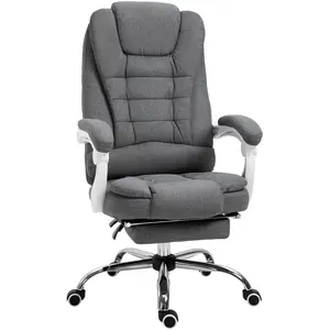VINSETTO Fauteuil de bureau manager grand confort repose-pied dossier ... pas cher