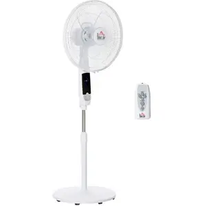 Comparateur de prix : HOMCOM Ventilateur sur pied Ø 45 cm  45x42x138cm Blanc