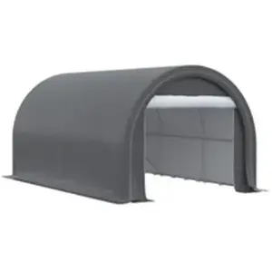 Carport Outsunny - 5 x 3 m - Auvent abri de stockage - GrisVendu paraosom