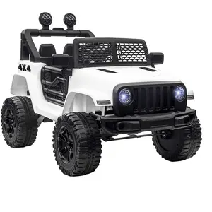 Comparateur de prix : Voiture 4x4 électrique enfant - HOMCOM - Blanc - Batterie 12V - Effets...