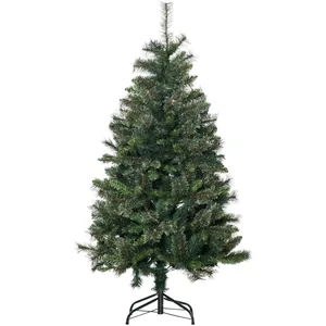 HOMCOM Sapin de Noël artificiel 150cm imitation Nordmann grand réalisme vert pas cher