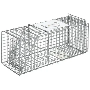 Piège de capture pliable pour petits animaux type lapin rat - OUTSUNNY...