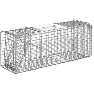 Outsunny Piège de capture pliable pour petits animaux type lapin rat -...