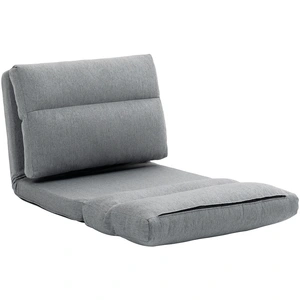 HOMCOM Fauteuil de sol canapé paresseux fauteuil convertible en lit in... pas cher