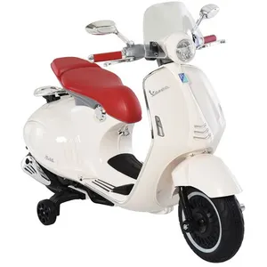 Comparateur de prix : Vespa Scooter Moto électrique - HOMCOM - Enfants 6 V dim. 108L x 49l x...