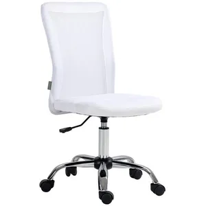 Comparateur de prix : VINSETTO Chaise de bureau ergonomique hauteur réglable maille blanc
