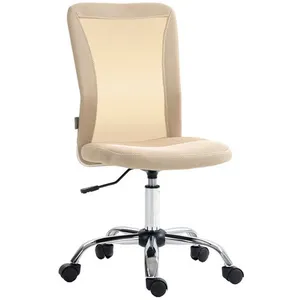 Chaise de bureau Vinsetto ergonomique hauteur réglable piètement chrom... pas cher