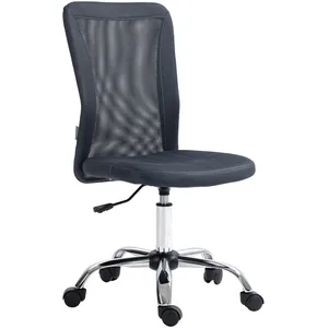 Comparateur de prix : Chaise de bureau Vinsetto ergonomique hauteur réglable piètement chrom...