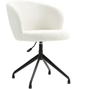 HOMCOM Chaise de bureau ergonomique siège pivotant hauteur réglable ca... pas cher