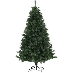 HOMCOM Sapin de Noël Artificiel Arbre de Noël 180 cm avec 1 000 branch... pas cher