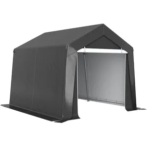 Comparateur de prix : Abri de jardin - Outsunny - 3 x 3 m - tente de stockage tente de garage en acier galvanisé et grande porte - abri de vélo garage