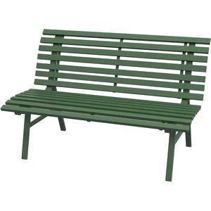 Outsunny Banc de jardin extérieur 2 Places Assise Dossier à Lattes, en... pas cher
