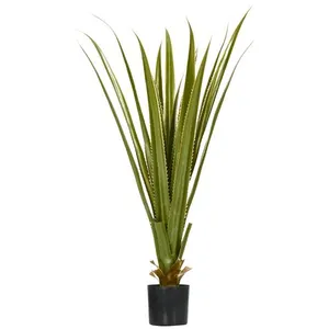 Comparateur de prix : Outsunny Plante artificielle agave H.90 cm 16 feuilles tronc grand réalisme pot inclus