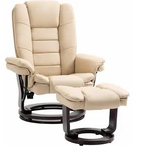 HOMCOM Fauteuil relax inclinable 135° grand confort pivotant 360° avec...Vendu paraosom