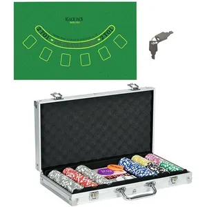 Comparateur de prix : SPORTNOW Mallette pro de poker verrouillable coffret pro poker 300 jet...