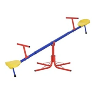 Comparateur de prix : Outsunny Trébuchet rotatif 360° - balançoire à bascule enfant - multicolore