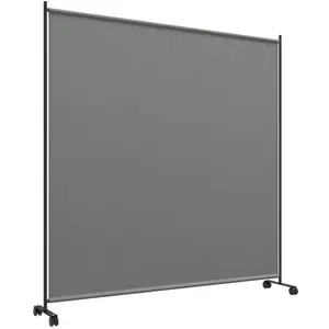 Comparateur de prix : Outsunny Panneau brise-vue paravent extérieur sur roulettes - autoportant - dim. 183L x 30l x 181H cm - gris