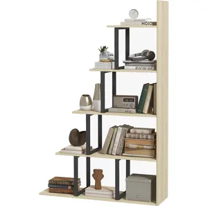HOMCOM Étagère bibliothèque séparateur de pièce style industriel en es... pas cher