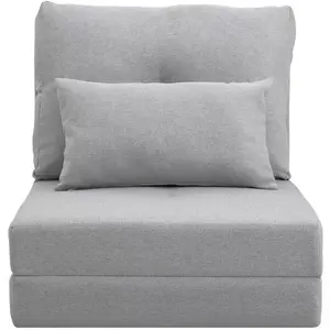 HOMCOM Fauteuil paresseux chaise de sol dossier multipositions revêtem... pas cher
