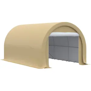 Comparateur de prix : Carport - Outsunny - 500x300x240cm - PE - beige