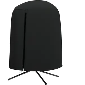 Outsunny Housse Imperméable Noire en Tissu Oxford pour Fauteuil Suspendu de Jardin avec Fermeture Éclair Aosom France pas cher