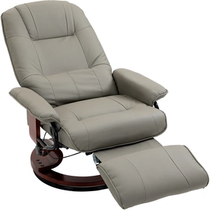 HOMCOM Fauteuil relax inclinable repose-pieds réglable pivotant 360° p... pas cher