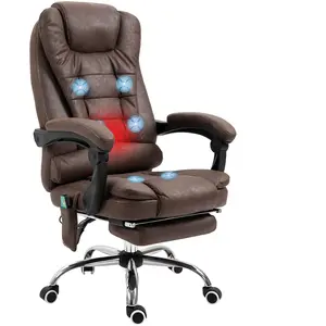 Vinsetto Fauteuil de bureau direction massant chauffant hauteur réglab... pas cher