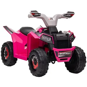 Comparateur de prix : HOMCOM Quad électrique enfant V. max.  2,5 Km/h 6 V rose TU