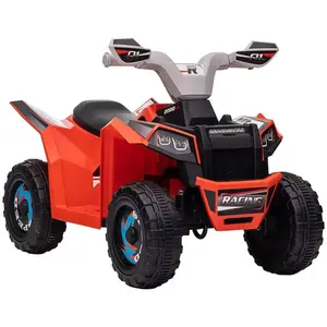 Comparateur de prix : HOMCOM Quad électrique enfant V. max.  2,5 Km/h 6 V rouge TU
