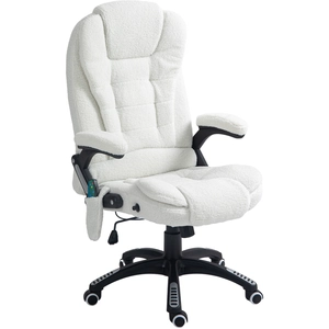 Vinsetto Fauteuil de bureau massant et chauffant hauteur réglable, dos... pas cher