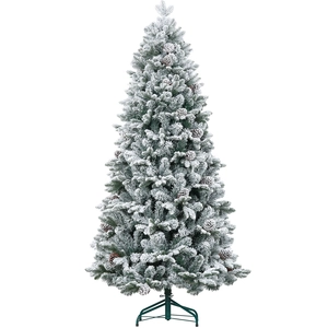 HOMCOM Sapin de Noël artificiel 180 cm Arbre de Noël avec support en m... pas cher