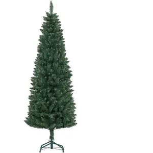 HOMCOM Sapin de Noël Artificiel Arbre de Noël Slim Ø 65 x 180H cm 479 ... pas cher