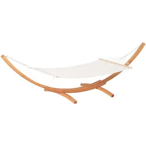 Outsunny Hamac de jardin avec support en bois hamac sur pied 1 personn...Vendu paraosom