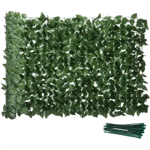 Comparateur de prix : Haie Artificiel Brise-Vue décoration - Outsunny - Rouleau 3L x 1H m Fe...