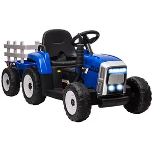 Comparateur de prix : Homcom - Tracteur électrique avec remorque amovible, voiture électriqu...